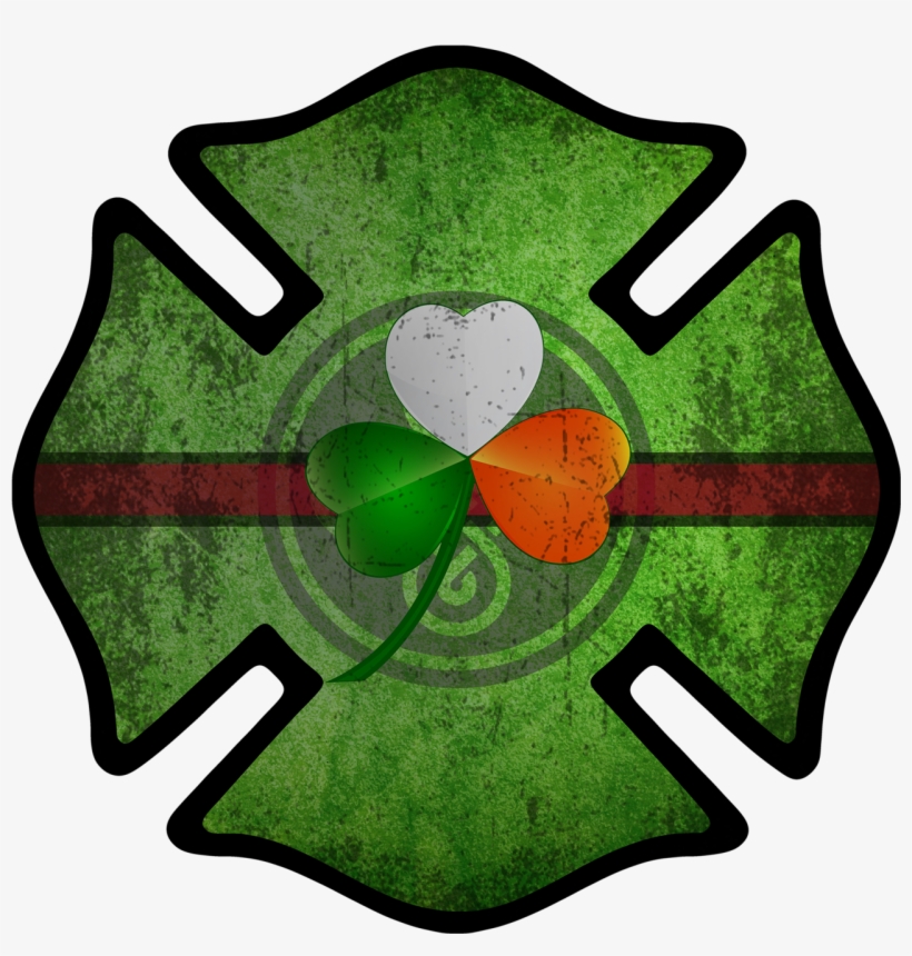 Irish Firefighter - Pre-order - Firefighter Decal, transparent png download
