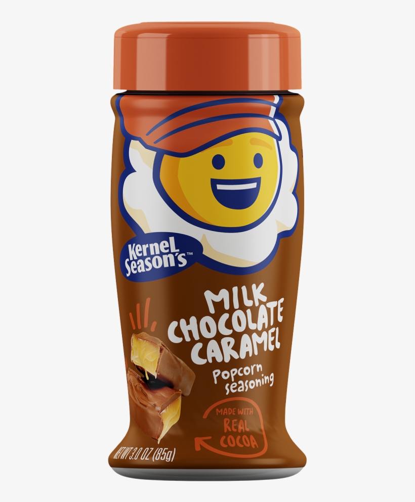 Milk Chocolate Caramel Popcorn Seasoning - Kernel Season's All Natural Popcorn Seasoning Kettle, transparent png download
