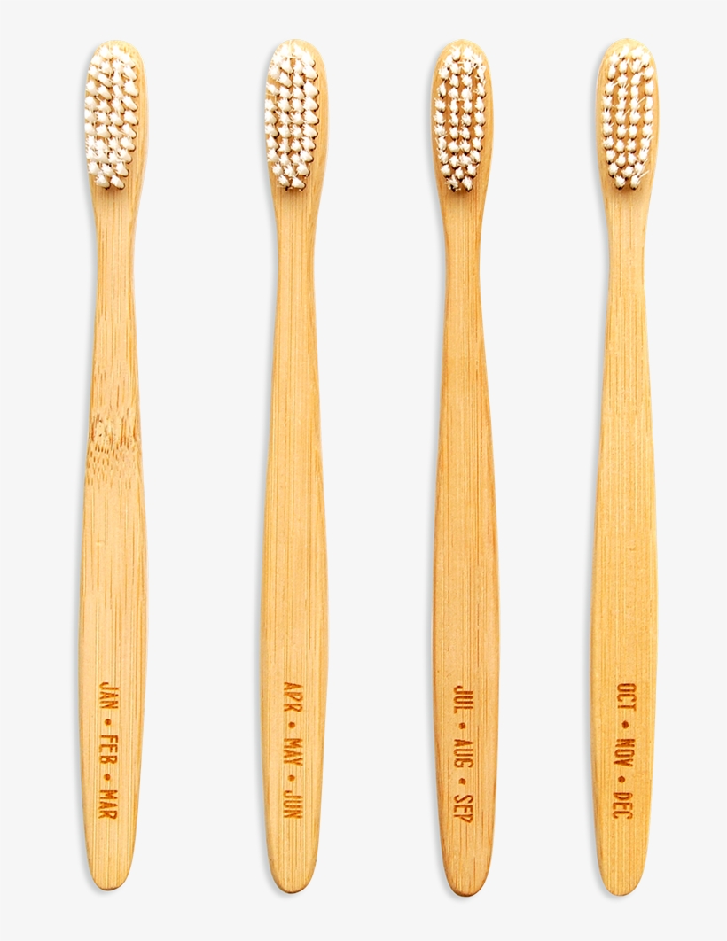 Months, Bamboo Toothbrush Set-0 - Toothbrush, transparent png download