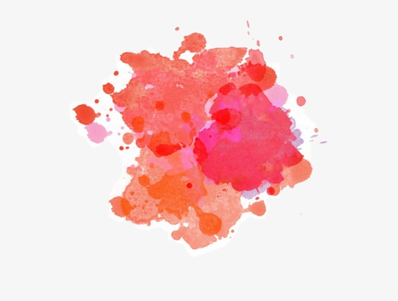 Red Art Interesting Splatter Paint Simple Brushfreetoed - Watercolor Splash Red Png, transparent png download