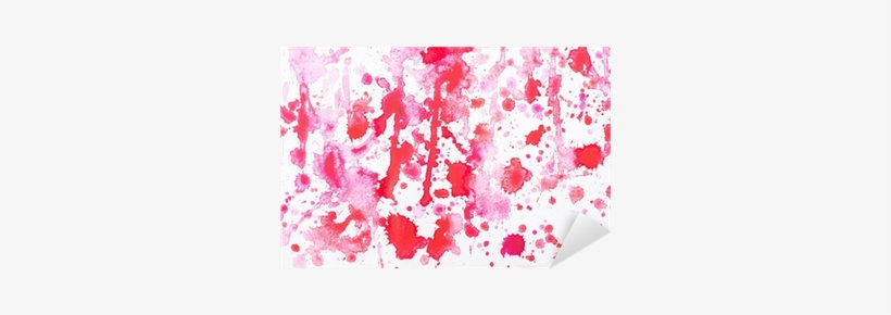 Abstract Watercolor Aquarelle Hand Drawn Red Drop Splatter - Watercolor Painting, transparent png download