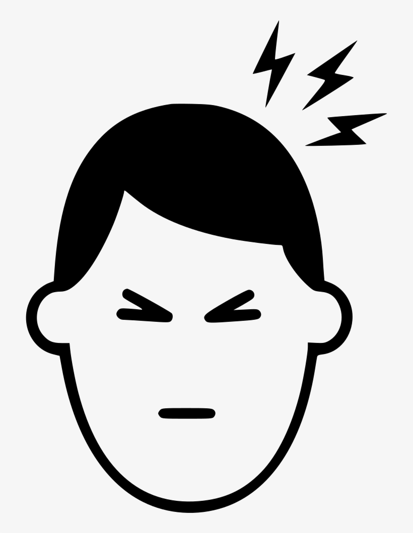 Png File Svg - Migraine Black And White Png, transparent png download