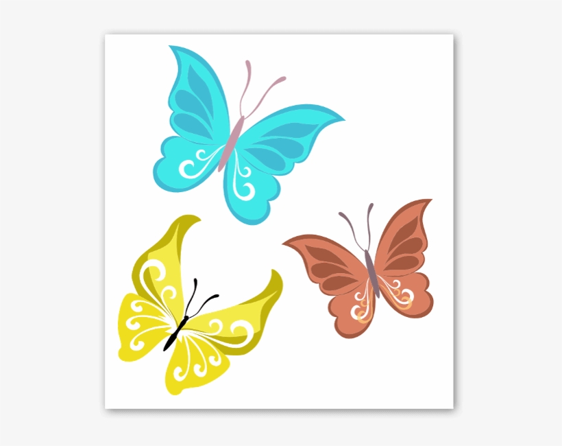 Borboletas Sticker - Brush-footed Butterfly, transparent png download
