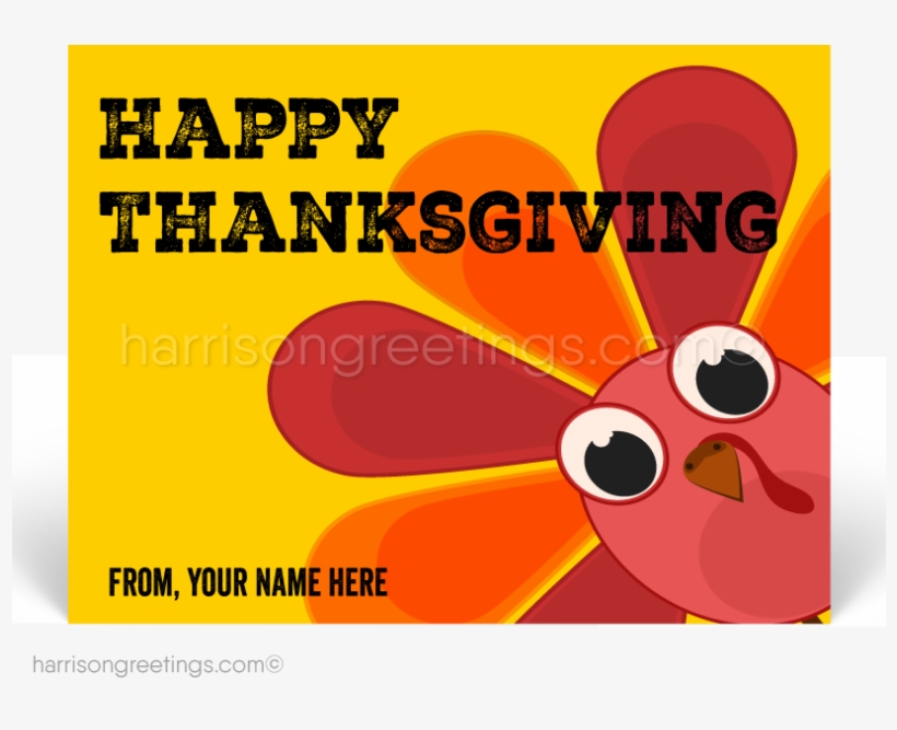 Cartoon Turkey Thanksgiving Postcards, transparent png download