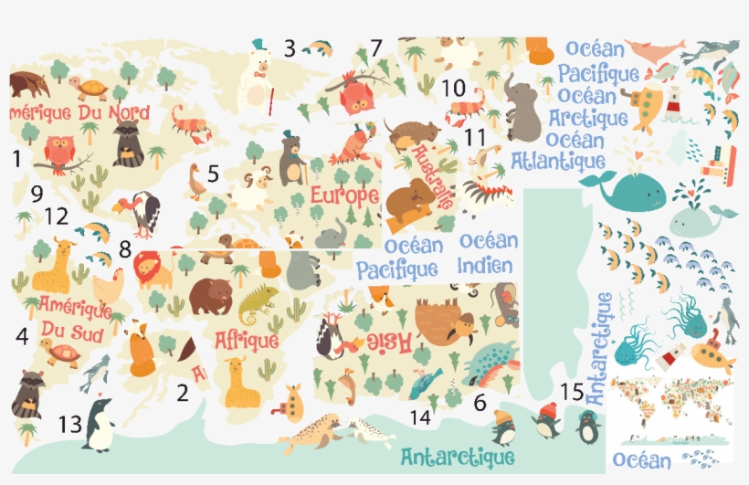 Sticker Carte Du Monde Pastel Ambiance Sticker Col, transparent png download