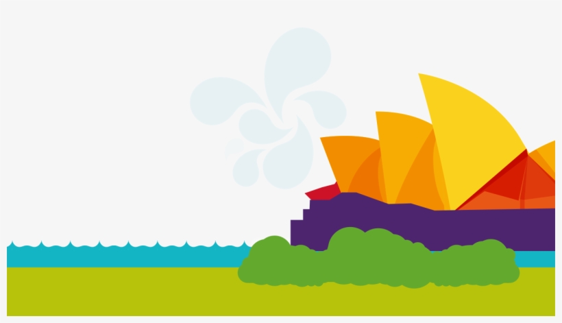 Australia And New Zealand - Illustration, transparent png download