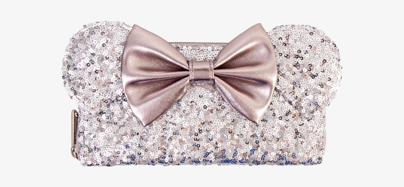 Minnie Ears & Bow Sequin Silver Loungefly Wallet - Formal Wear, transparent png download