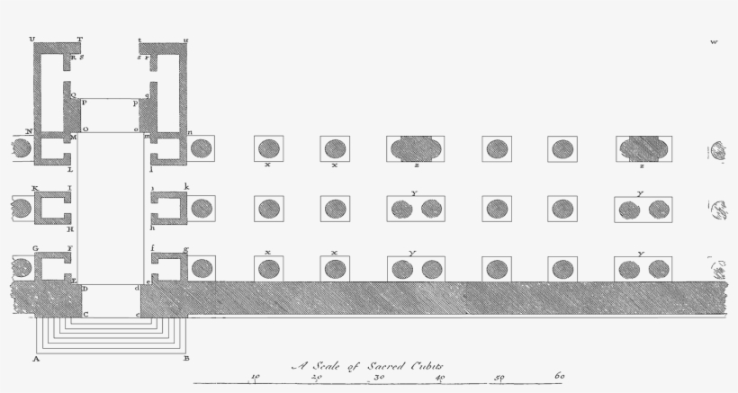 A Particular Description Of One Of The Gates Of The - Technical Drawing, transparent png download