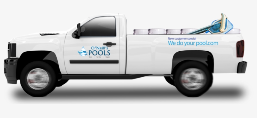 Delivery Truck Silohette - Car Magnet, transparent png download