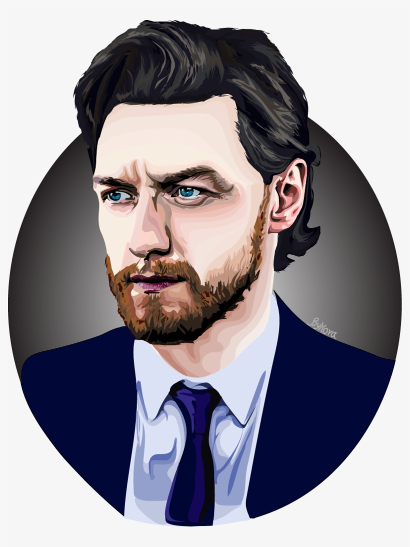 James Mcavoy, Backgrounds, See Through - Digital Art Drawing Beards, transparent png download
