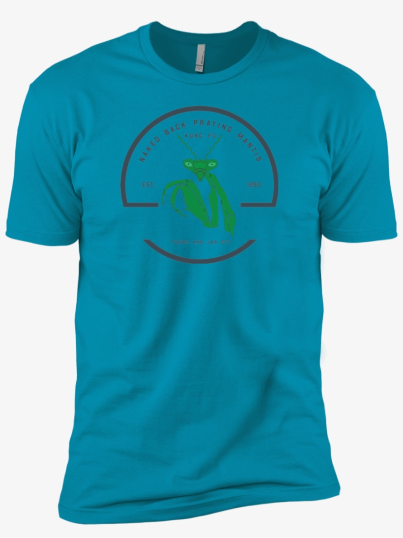 Praying Mantis Vintage Premium Short Sleeve T-shirt - Shirt, transparent png download