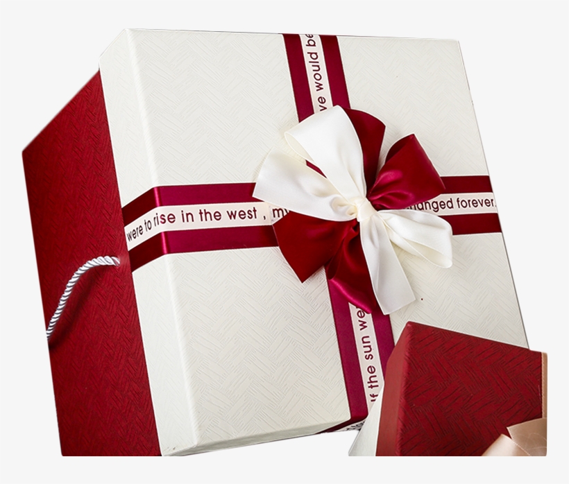 Zhihui Large Square Gift Box Gift Box Business Birthday - Wrapping Paper, transparent png download