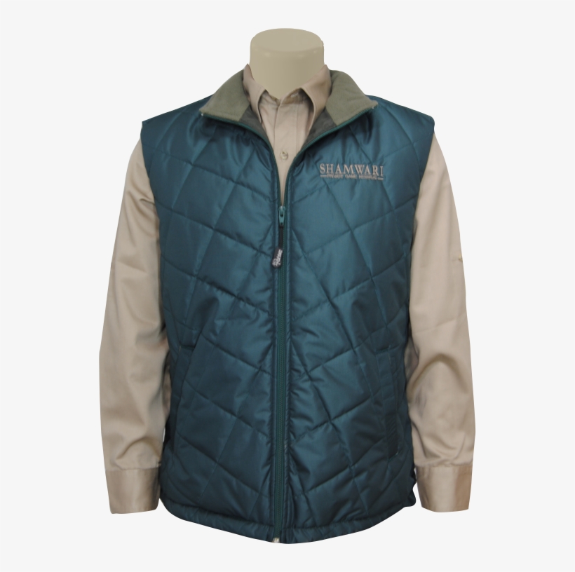 Mens Sleeveless Puffer Jacket With Diamond Stitching - Zipper, transparent png download