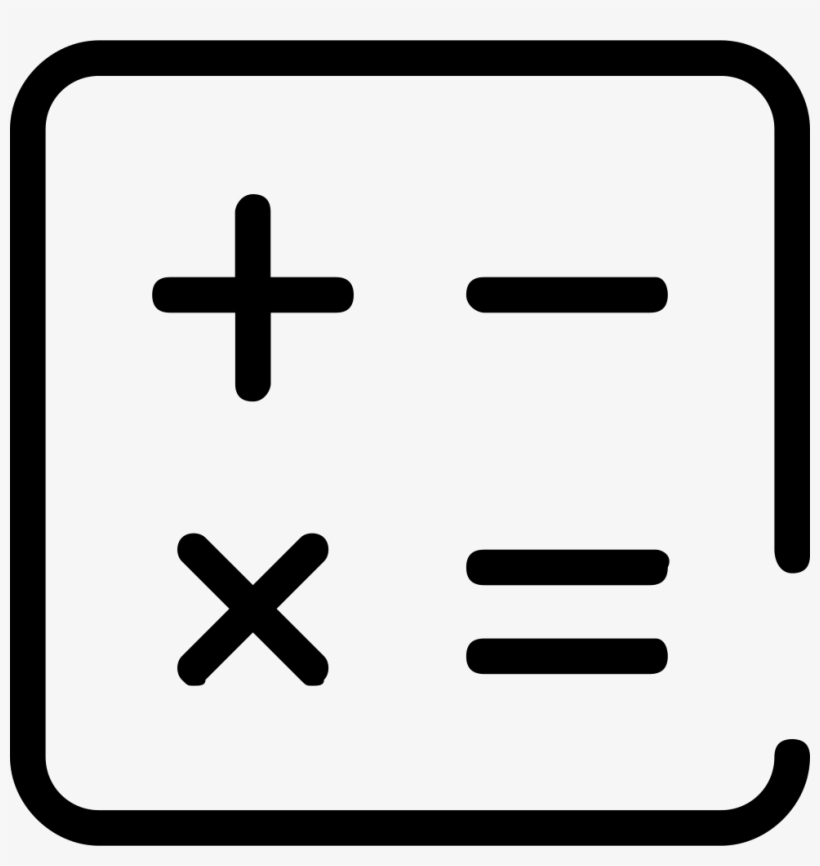 Png File - Calculator Line Icon, transparent png download