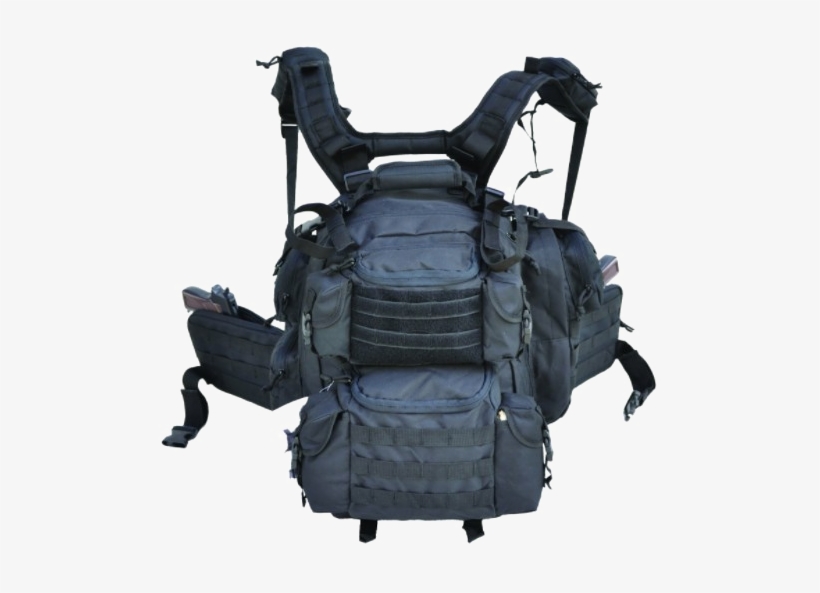 Survival Backpack Transparent - Backpack Tactical Gun, transparent png download