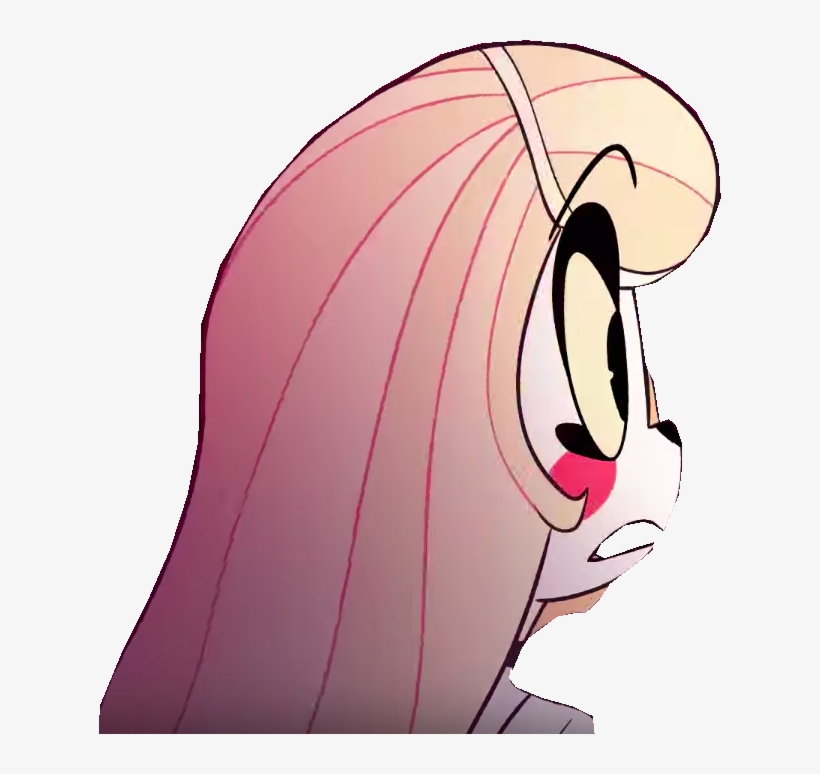 Face Nose Facial Expression Pink Cartoon Mammal Skin - Hazbin Hotel Charlie Smile, transparent png download