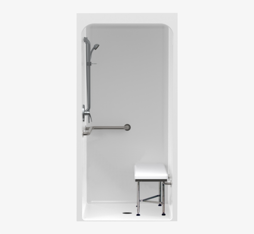 Front View Large Image - Shower Front View Png, transparent png download