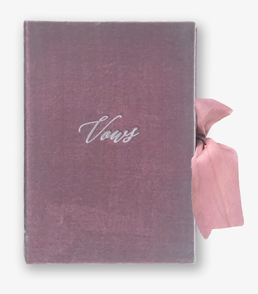 Vow Book Covers Uk Velvet - Leather, transparent png download