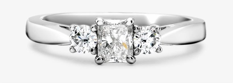 Winsor Bishop Inspire 'royal Radiant' Three Stone Diamond - Pre-engagement Ring, transparent png download