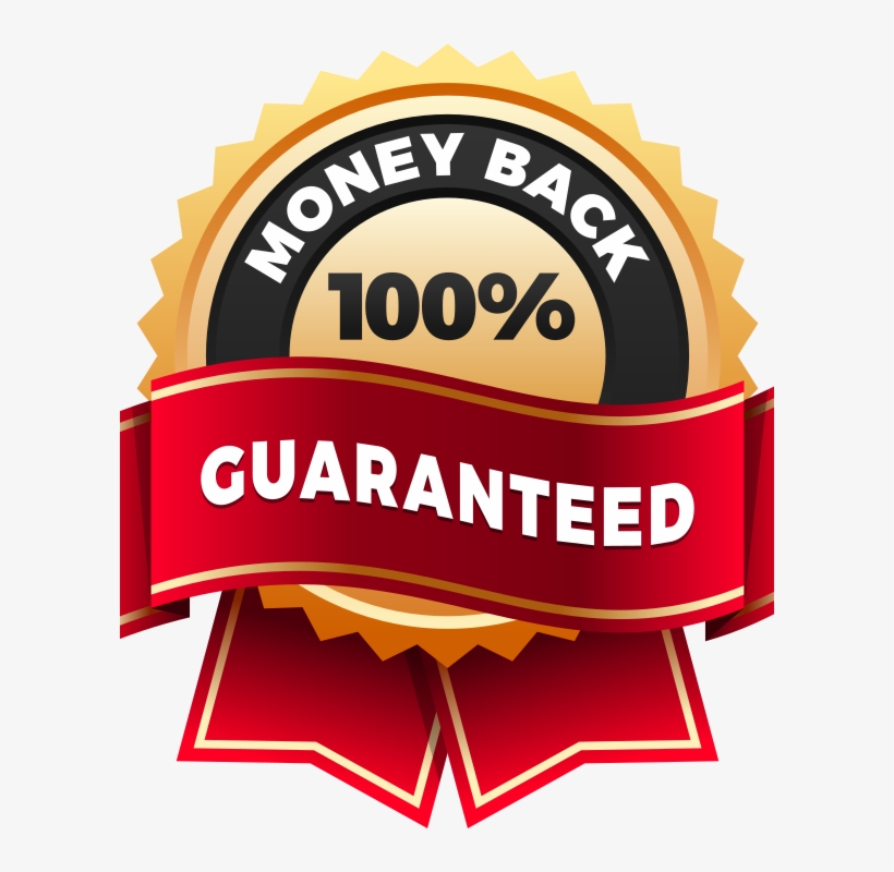100 Money Back Guarantee Red - Emblem, transparent png download
