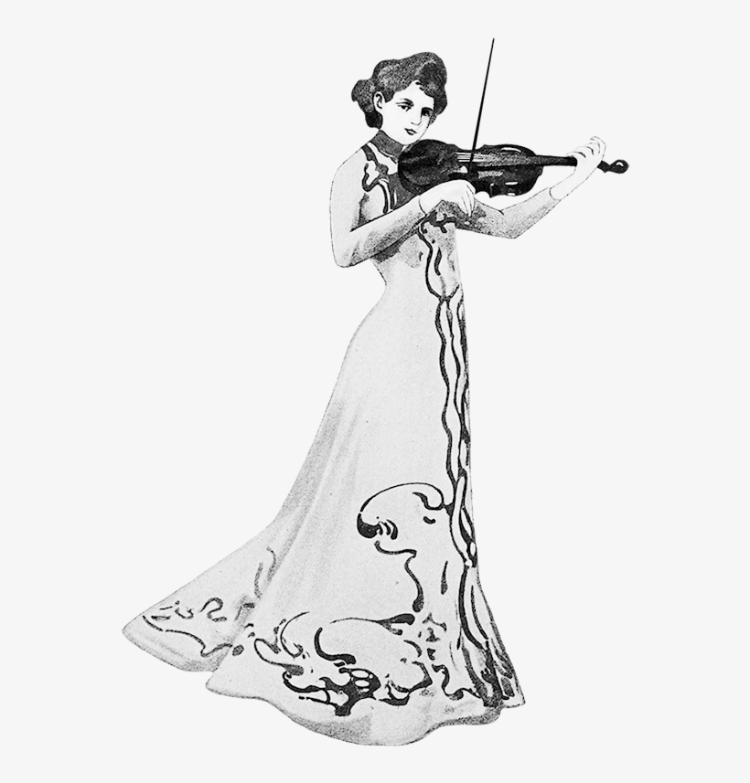 Woman's Concert Dress 1900 - 20th Century Fashion Transparent Background, transparent png download