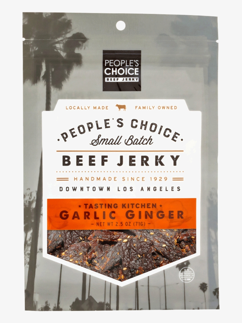 Garlic-ginger V=1522694496 - People's Choice Beef Jerky, transparent png download
