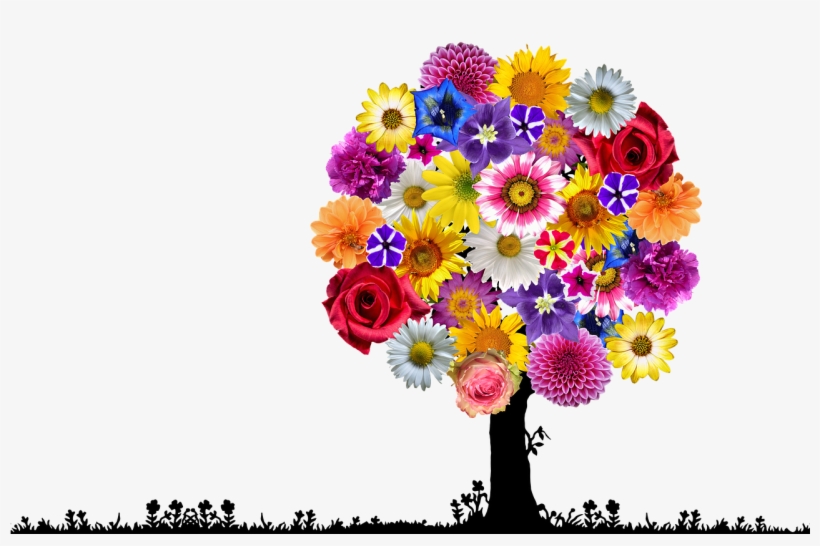 Flowers Tree Harmony - Happy Teachers Day Flowers, transparent png download