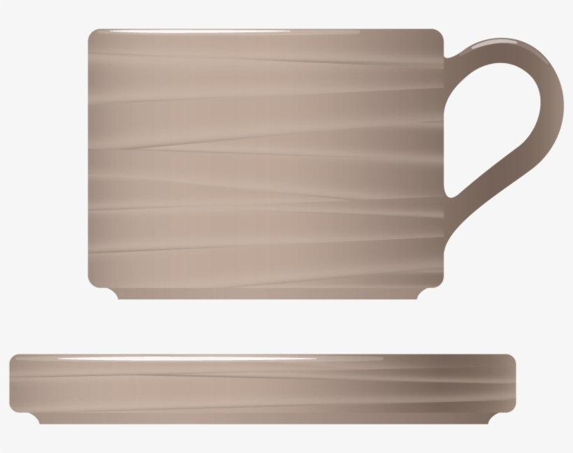 Wet Grass Cup Saucer - Cup, transparent png download