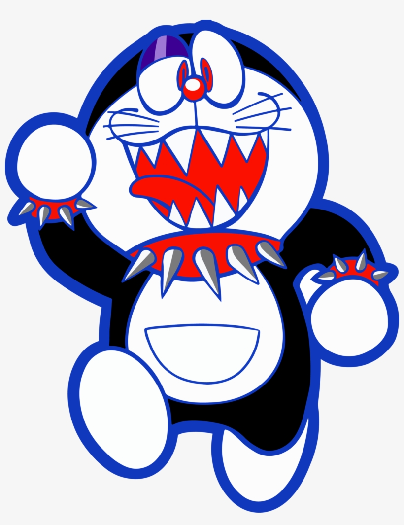 Doraemon, But Goth - Cartoon, transparent png download