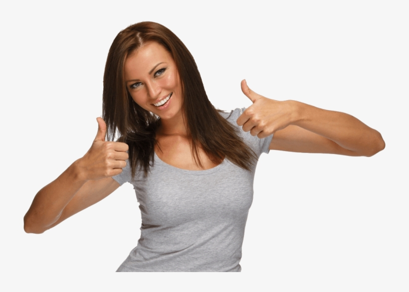 Physical Therapy Patient Showing Thumbs Up For Testimonial - Thumbs Up Pose, transparent png download