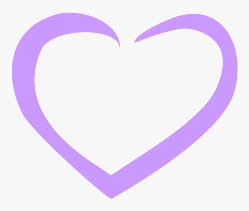 Wedding Invitation Borders Clip Art Free - Heart Purple Outline Clipart, transparent png download