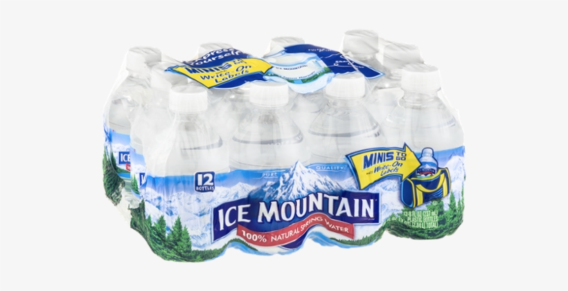 Ice Mountain Water Minis To Go With Write On Labels - Ice Mountain, transparent png download