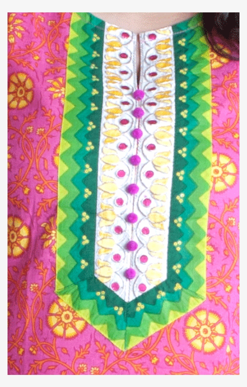 Tri Colour Designer Printed Kurta Jp1040 Inhabit - Motif, transparent png download