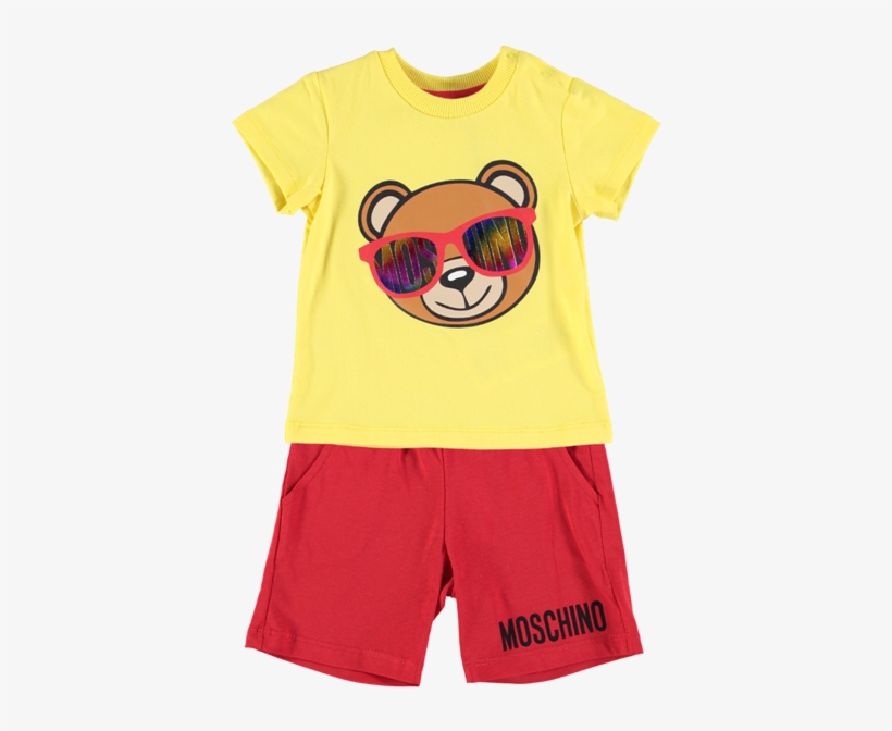 Picture Of Babies Teddy Bear Print T-shirt & Shorts - T Shirt And Shorts Png, transparent png download