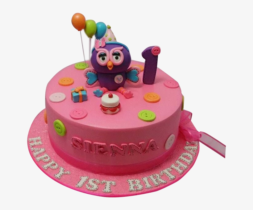 Pink Owl Cake Png, transparent png download