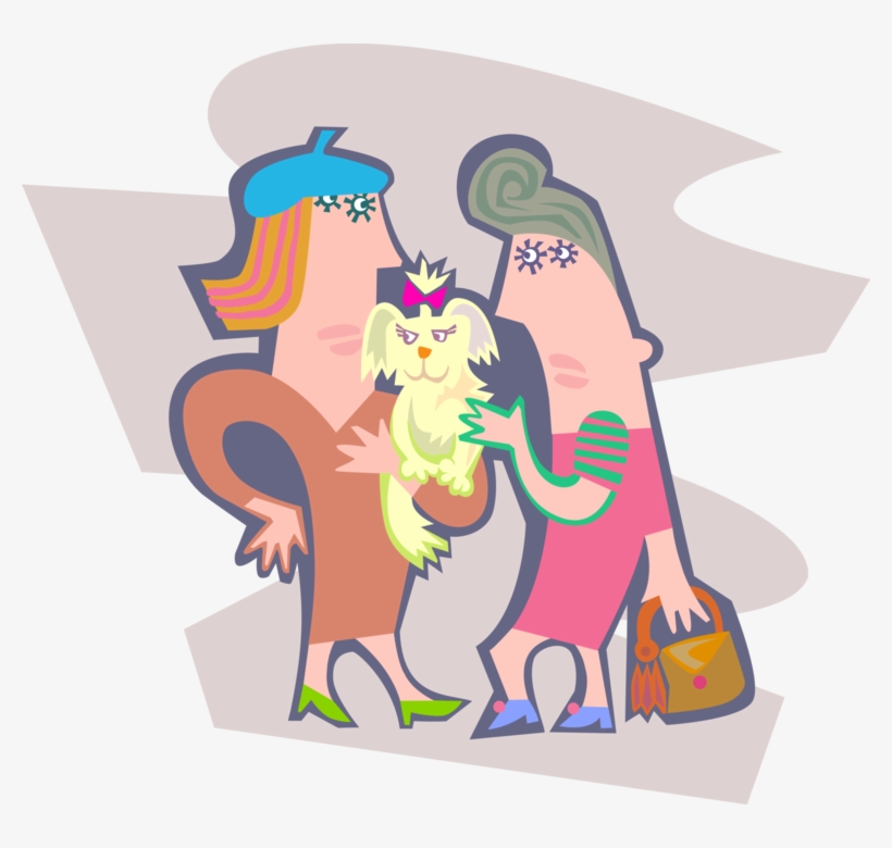 Vector Illustration Of Women Having Conversation With - Illustration, transparent png download