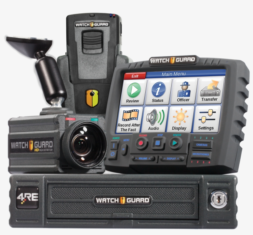 4re In Car System With Hd Mini Zoom Stack Up Watchguard In Car Camera PNG Image Transparent