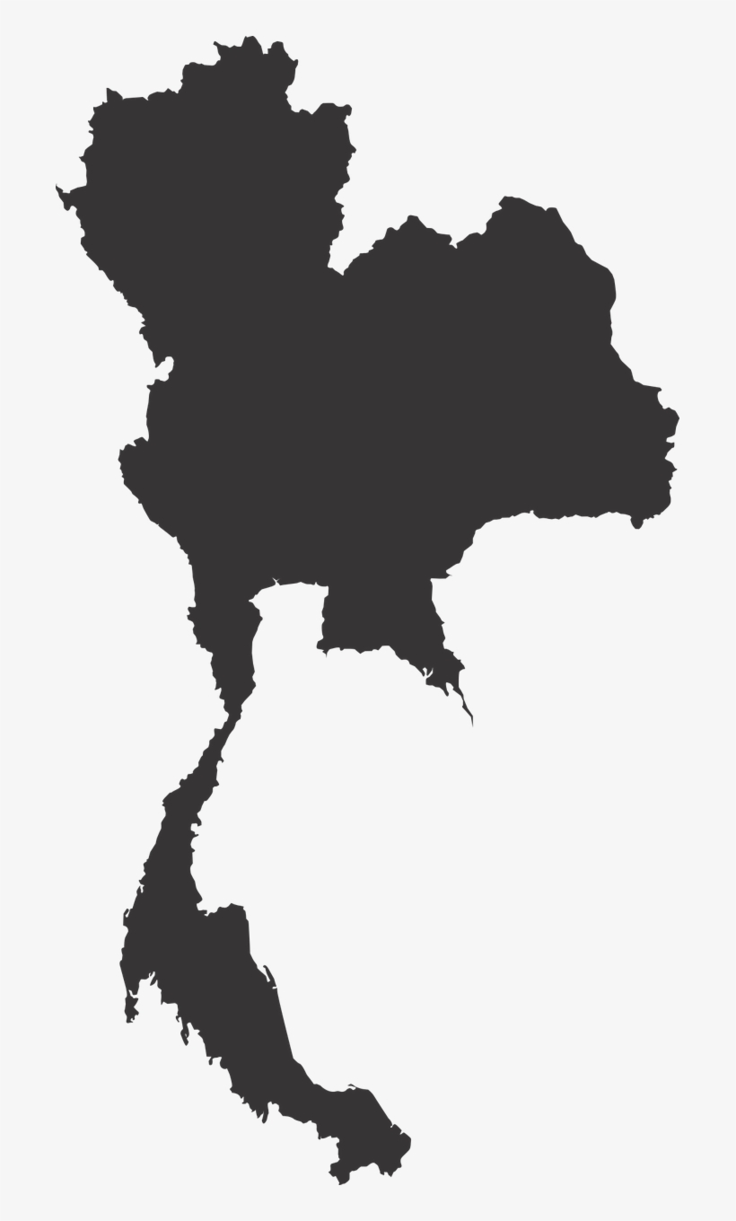 Thailand Map,map East Asia Map,free - Thailand Map Vector Png, transparent png download