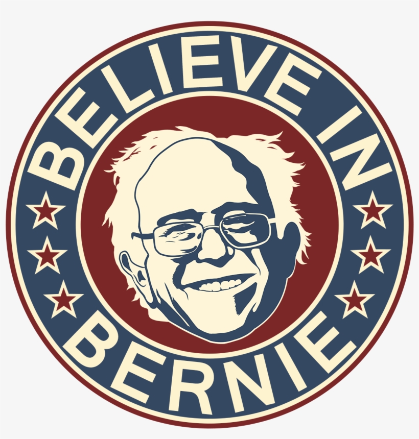 "believe In Bernie" Bernie Sanders Vintage-style Campaign - Circle, transparent png download