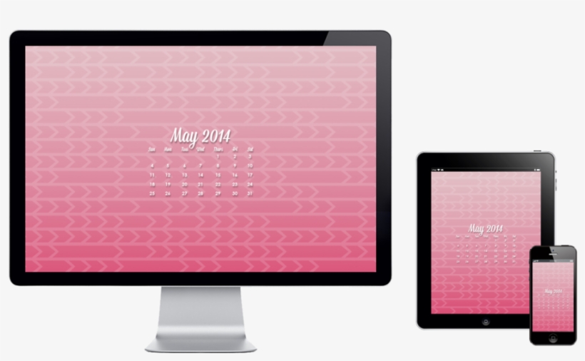 Six Leaf Design Free May Wallpaper - Flat Panel Display, transparent png download