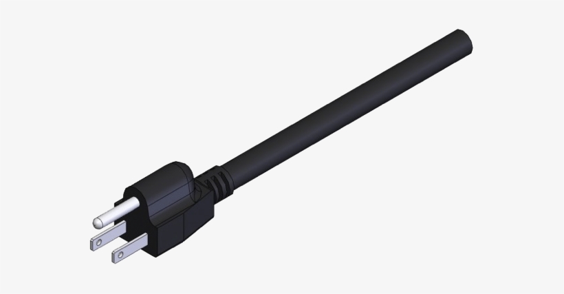 Power Cord Black 25' - Storage Cable, transparent png download