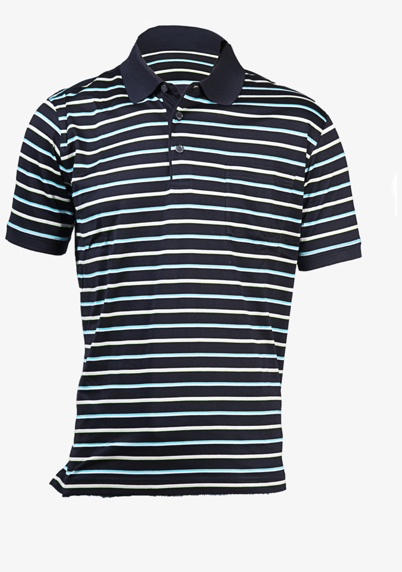 Men's Short Sleeve Polo - Randig Tshirt Herr, transparent png download