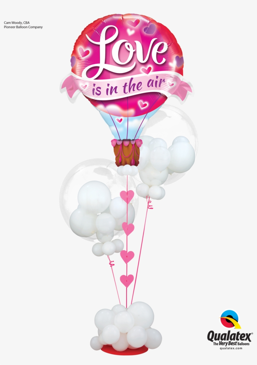 Love Is In The Air Balloon Big Balloon Bouquet - Qualatex, transparent png download