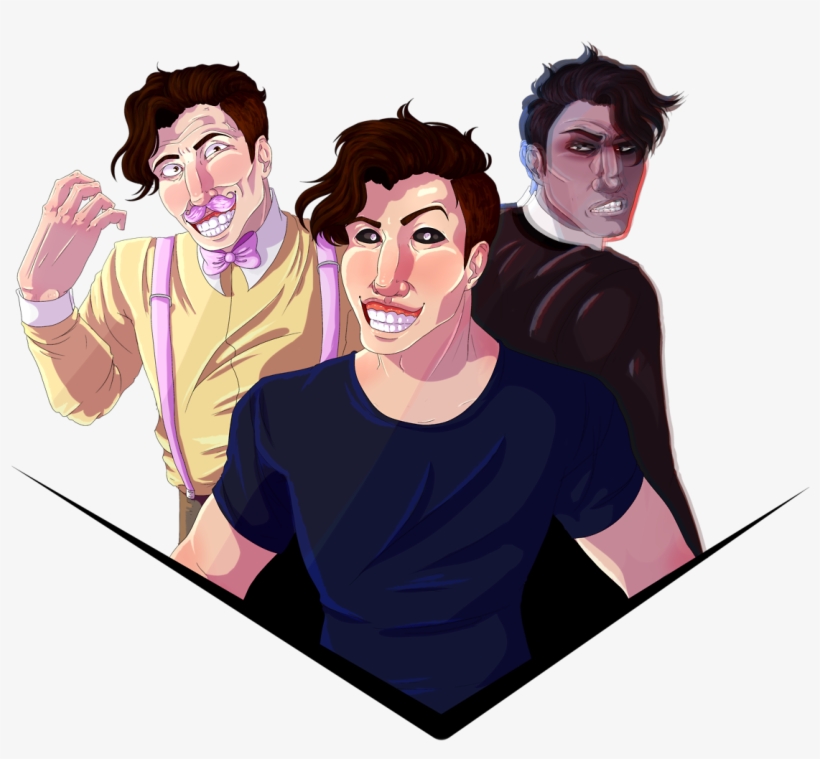 Markiplier Wilford Warfstache Darkiplier Pumpkin Of - Illustration, transparent png download