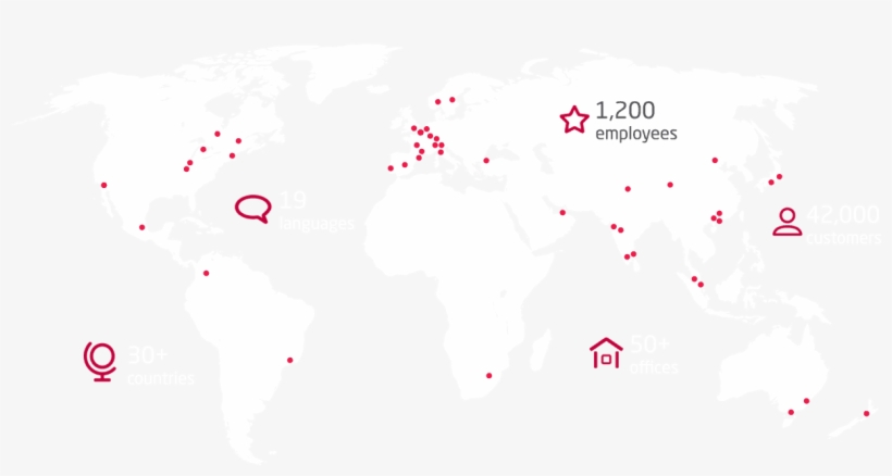 Arkadin Global Presence - World Map, transparent png download