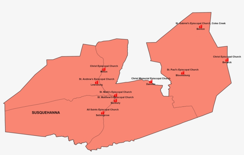 Susquehanna Convocation - Map, transparent png download