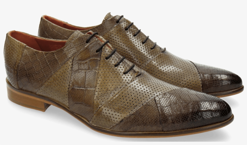 Oxford Shoes Toni 20 Crock Perfo Big Croco Stone Oxygen - Melvin & Hamilton Toni Black, transparent png download