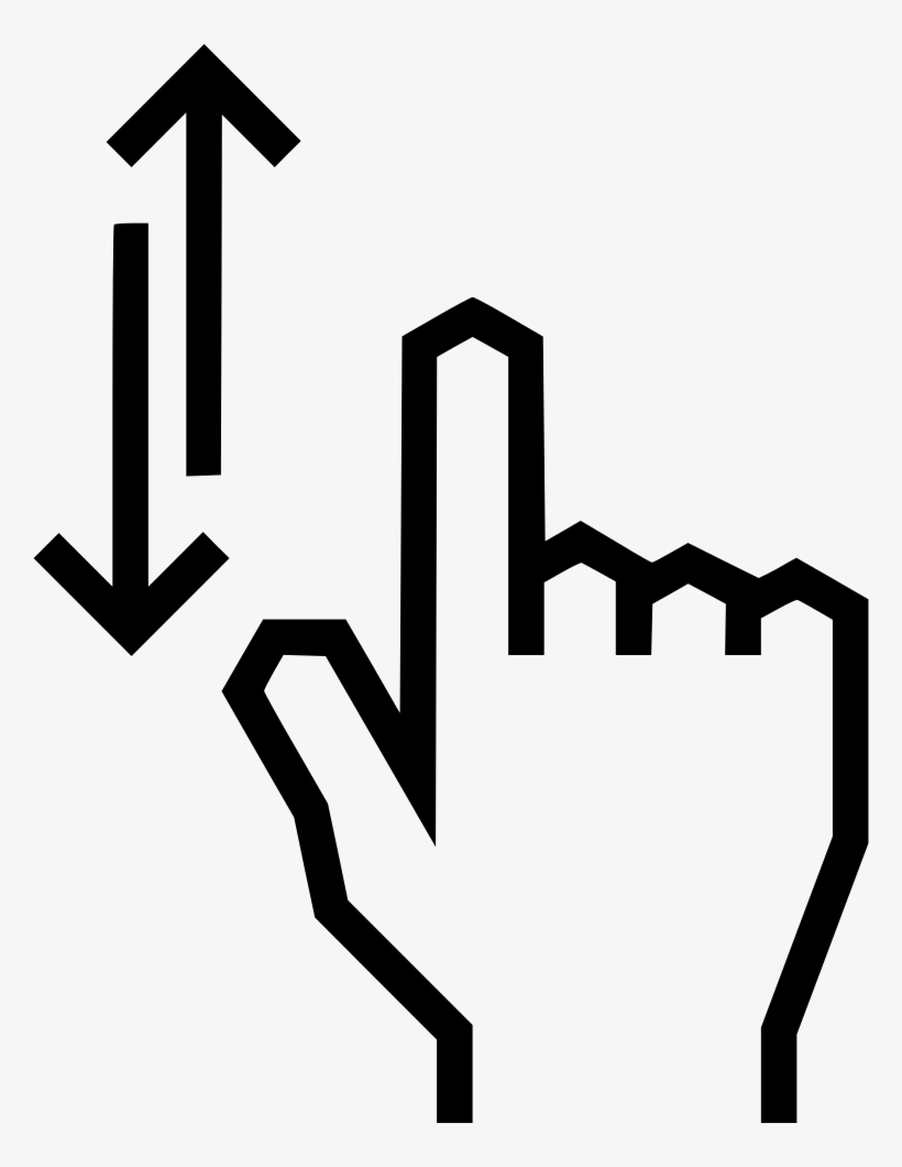 Swipe Arrow Up Down Comments - Swipe Up And Down Png, transparent png download