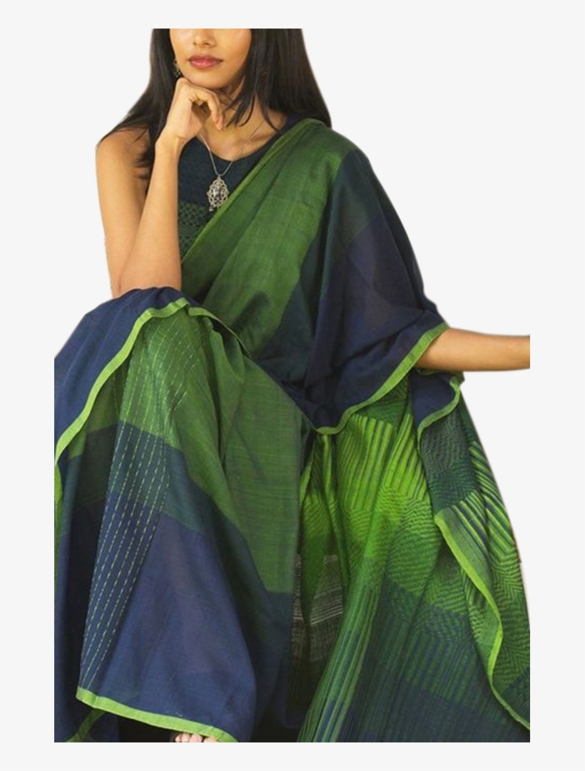 Blooming Green Colored Soft Silk Printed Designer Sarees - Sari, transparent png download
