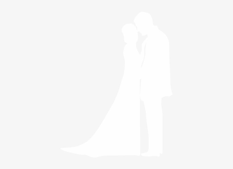 Bride Groom Silhouette Wedding Dress Tuxedo Marriage - Johns Hopkins Logo White, transparent png download